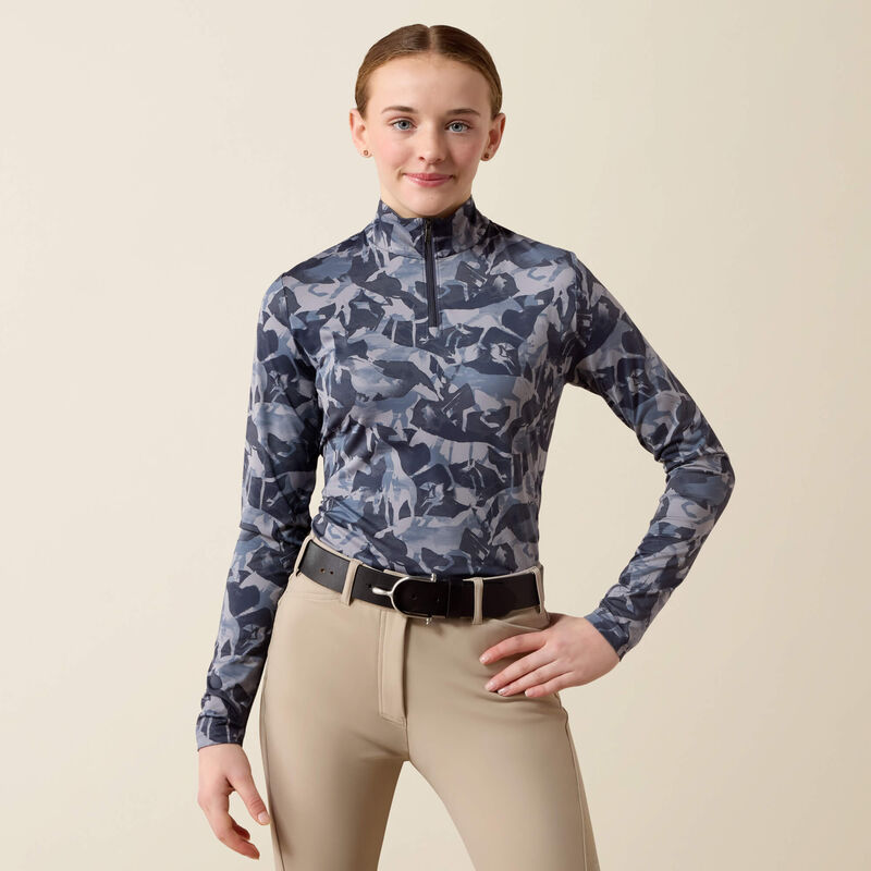 ARIAT® YOUTH LUNAVEIL 1/4 ZIP BASELAYER