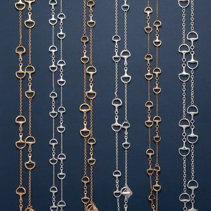 Long Baby Horsebit Necklace By Fornash