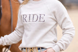 "RIDE" FLOWERS SWEATSHIRT BY ELLANY