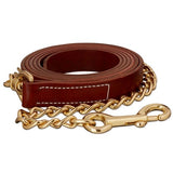 WALSH LEATHER LEAD W/ CHAIN