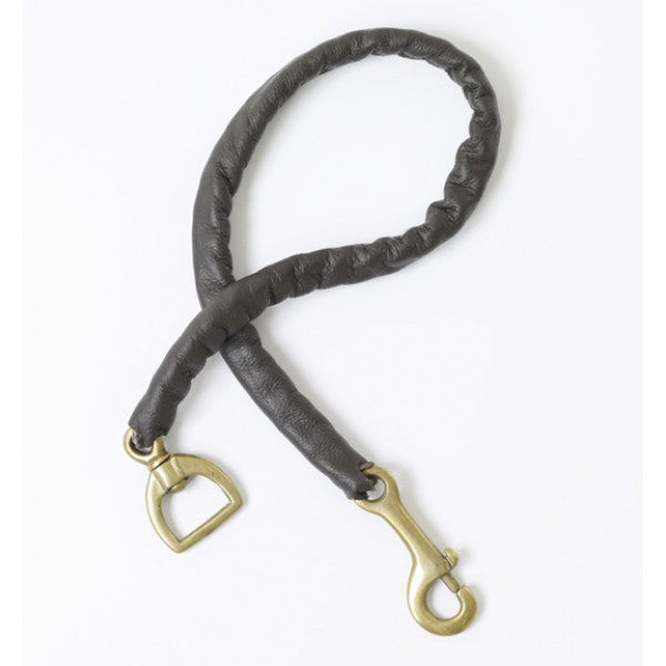 LEATHER COVERED STUD CHAIN