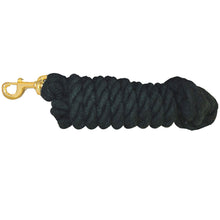 Load image into Gallery viewer, HEAVY DUTY COTTON LEAD ROPE W/ BRASS SNAP

