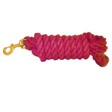 Load image into Gallery viewer, HEAVY DUTY COTTON LEAD ROPE W/ BRASS SNAP
