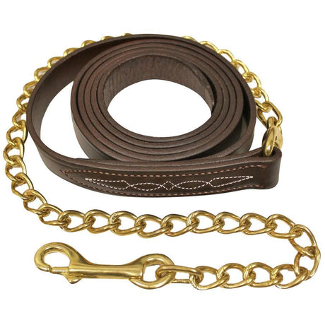 WALSH LEATHER LEAD W/ CHAIN