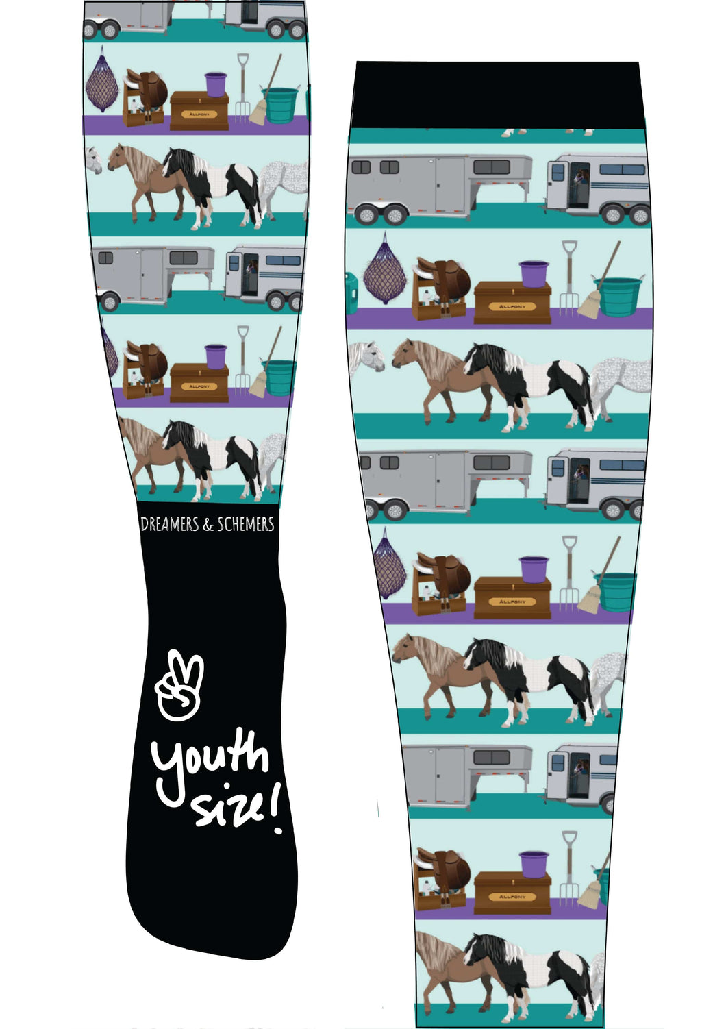 DREAMERS & SCHEMERS YOUTH BOOT SOCKS - PAIR & A SPARE - S23
