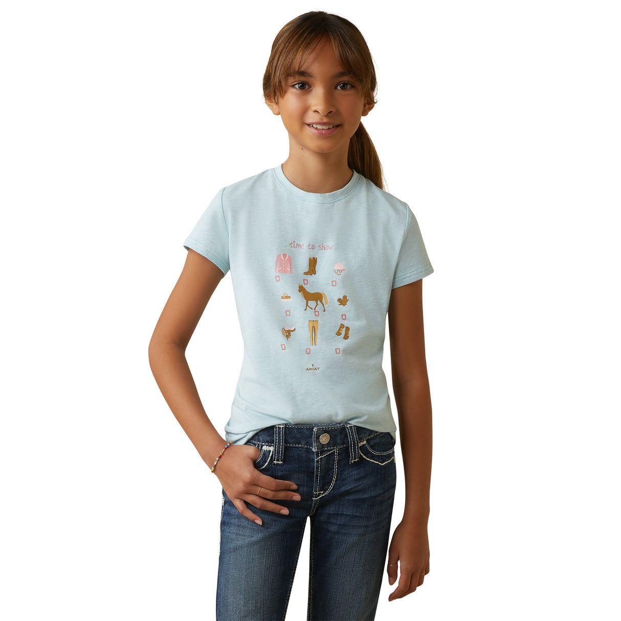 ARIAT® KIDS' TIME TO SHOW T-SHIRT