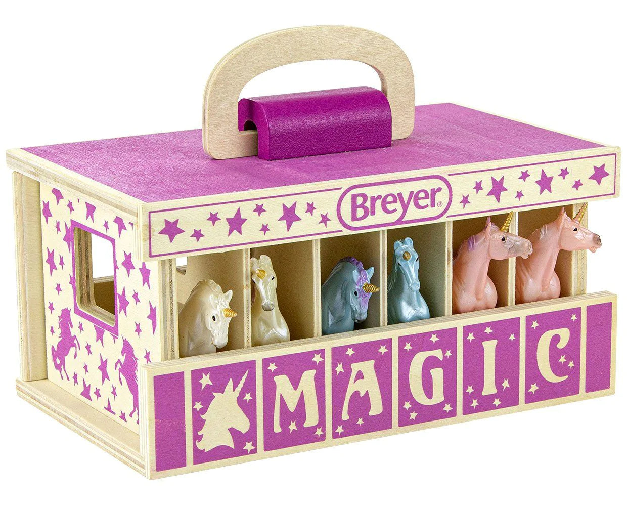BREYER UNICORN MAGIC WOODEN CARRY CASE